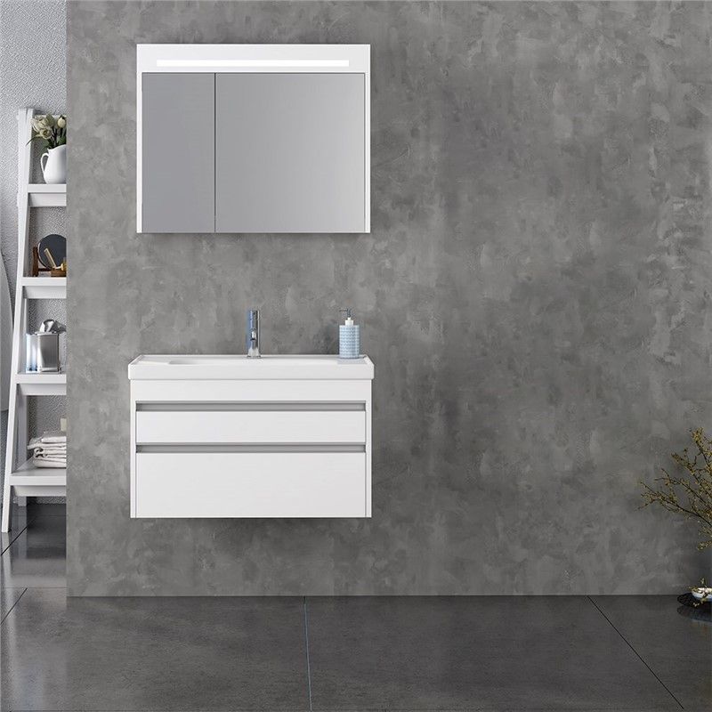 NPlus Espero Bathroom Cabinet 80 cm - White #336014