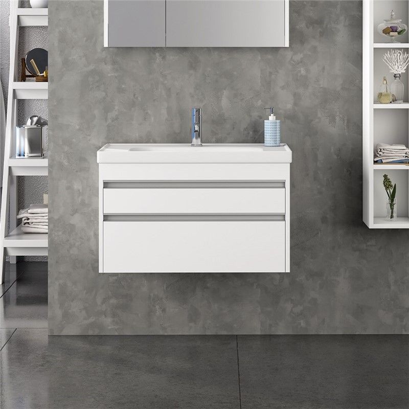Nplus Espero Bathroom Cabinet 80cm - White #338668