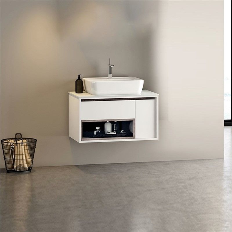 Nplus Galaxy Bathroom Base Cabinet 80cm - White #340777