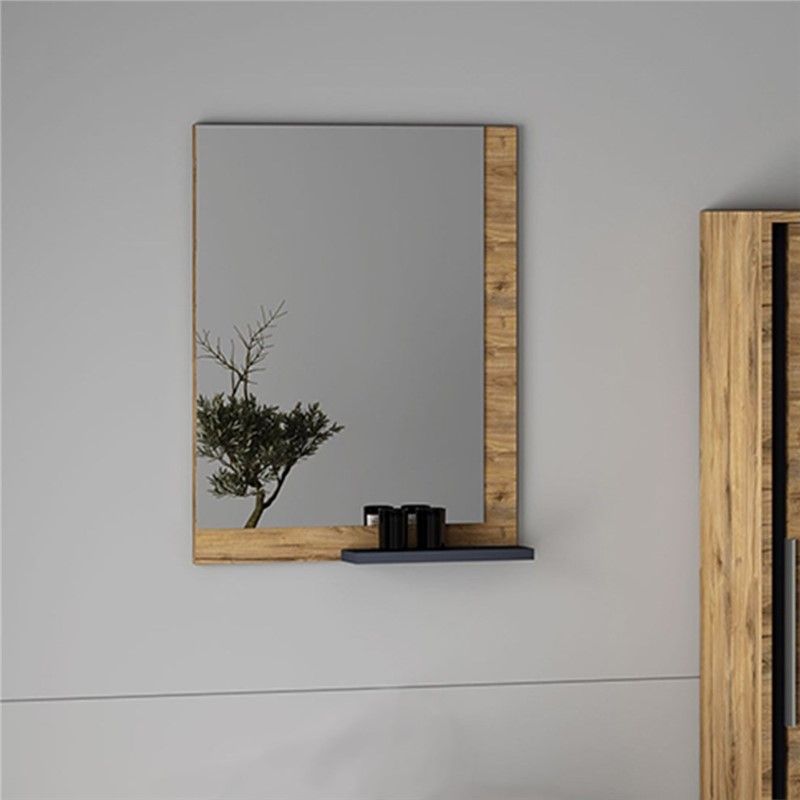 Nplus Kona Mirror with shelf 55cm - Color Dorado #340893