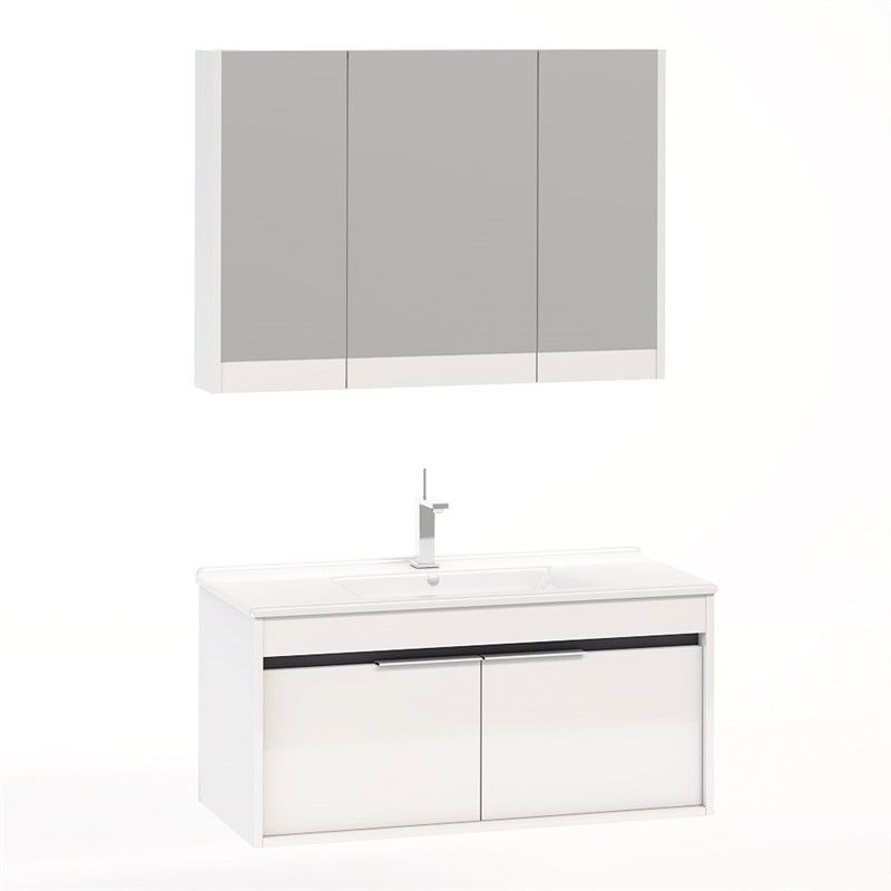 Nplus Kona Plus Bathroom Cabinet 100 cm - White #340868