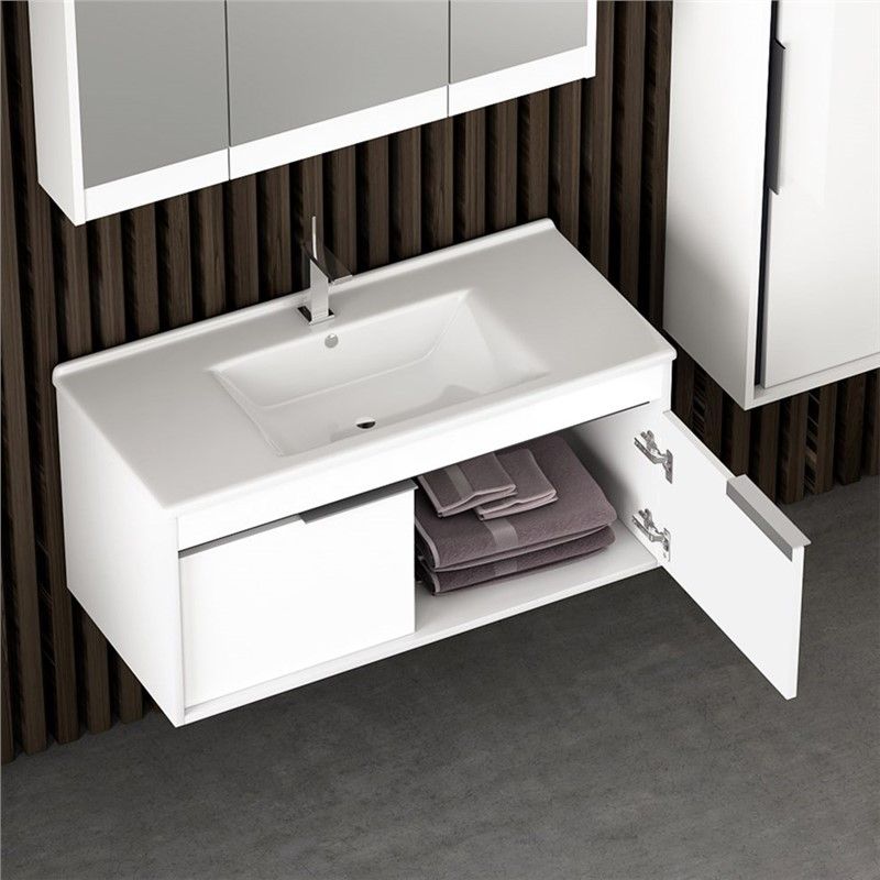 Nplus Kona Plus Bathroom Base Cabinet 100cm - White #340869