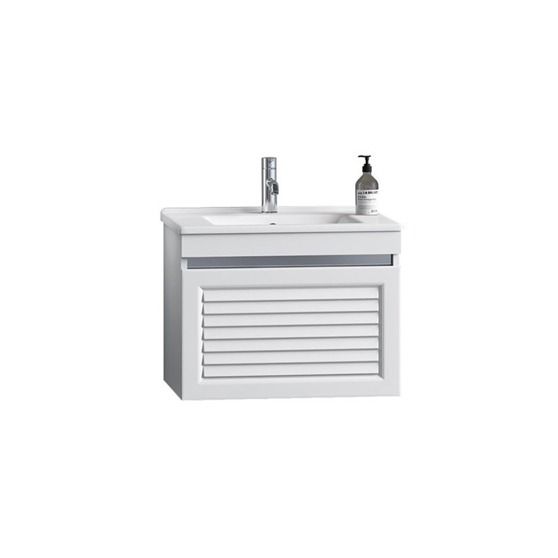 Euromart Nplus Megane Bathroom Base Cabinet 65cm White 338698