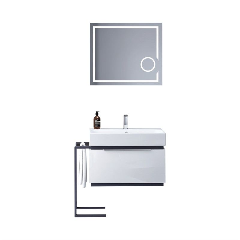 Nplus Omega Bathroom Cabinet 75cm - White #337553