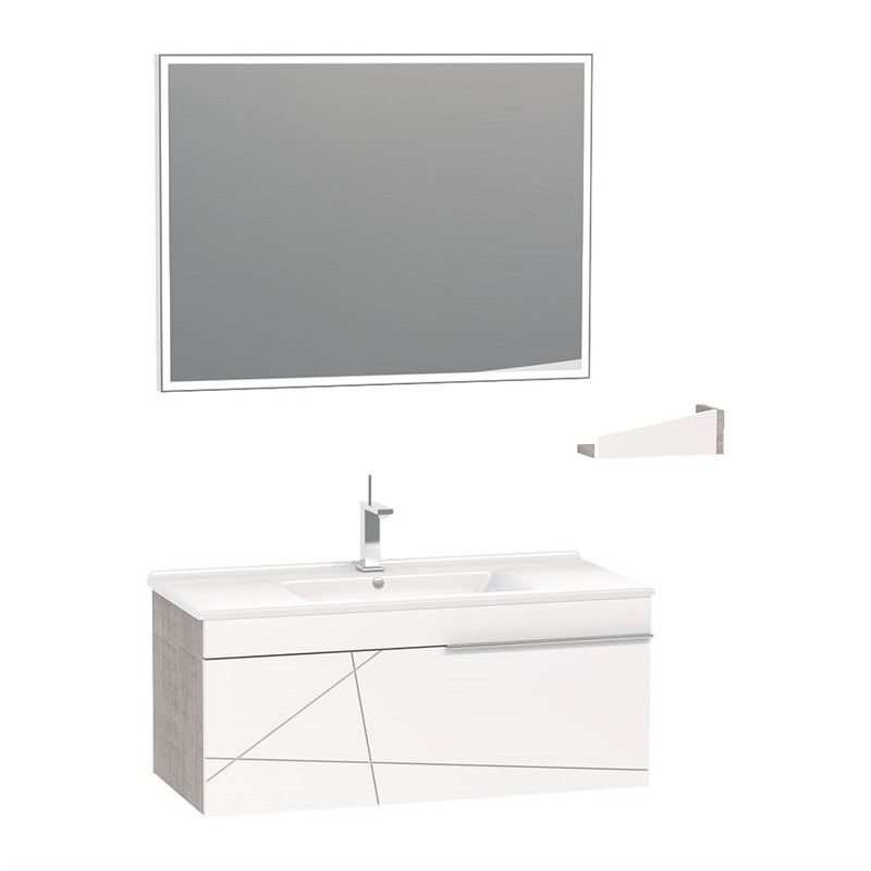 Nplus Orion Bathroom Set 100cm - White #340837