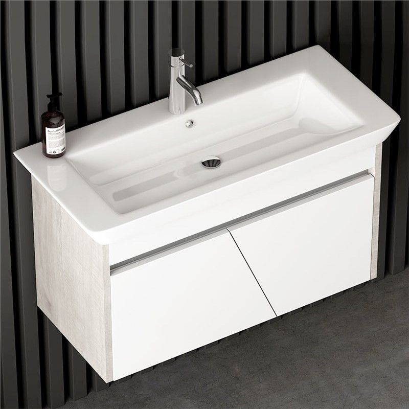 Nplus Santa Bathroom Base Cabinet 85cm - White #340924