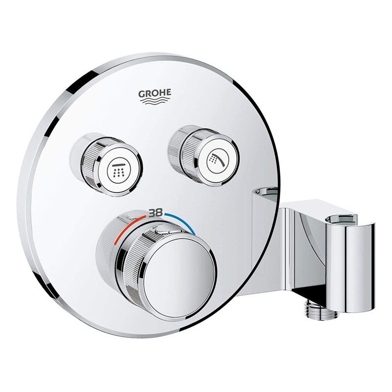 Grohe Grohtherm Smartcontrol Built-in thermostatic bath mixer and shower holder - Chrome #339751