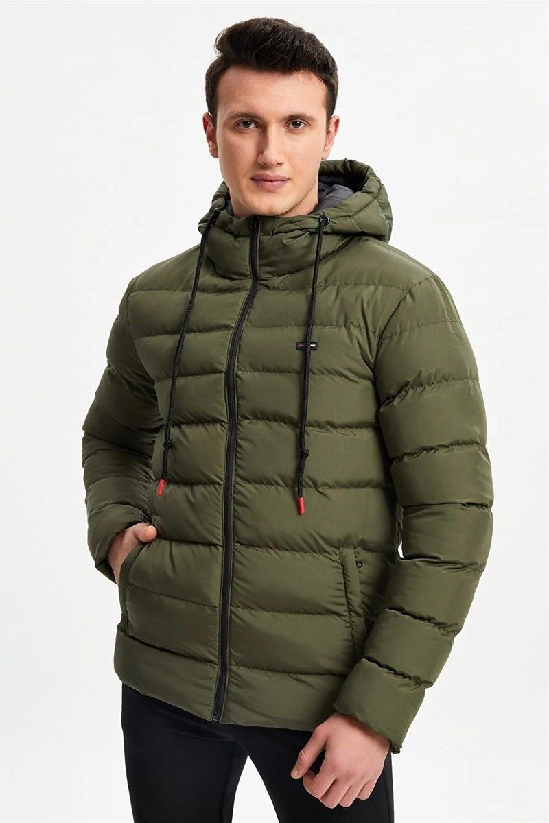 Men's Waterproof Windproof Fleece Lined Jacket RCDM-190 - Khaki #408157