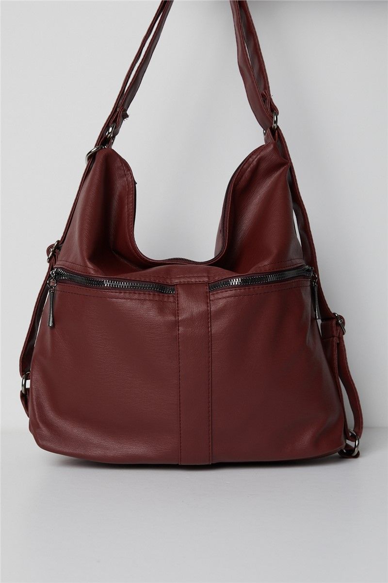 Women's Shoulder Bag - Burgundy #273964