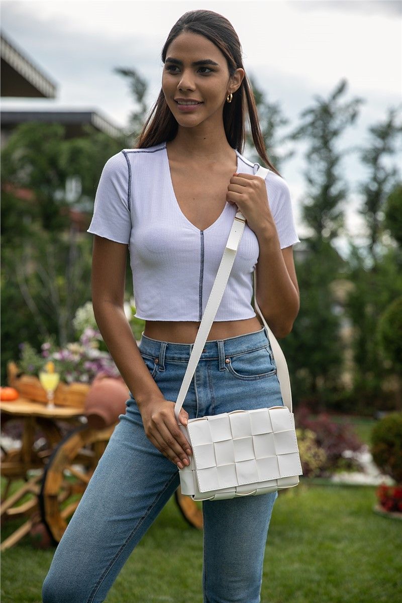Women's Crossbody Bag - White #306576
