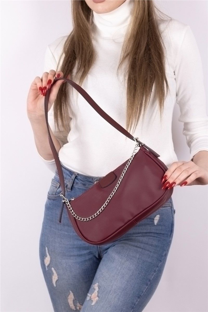 Women's Handbag - Burgundy #301546