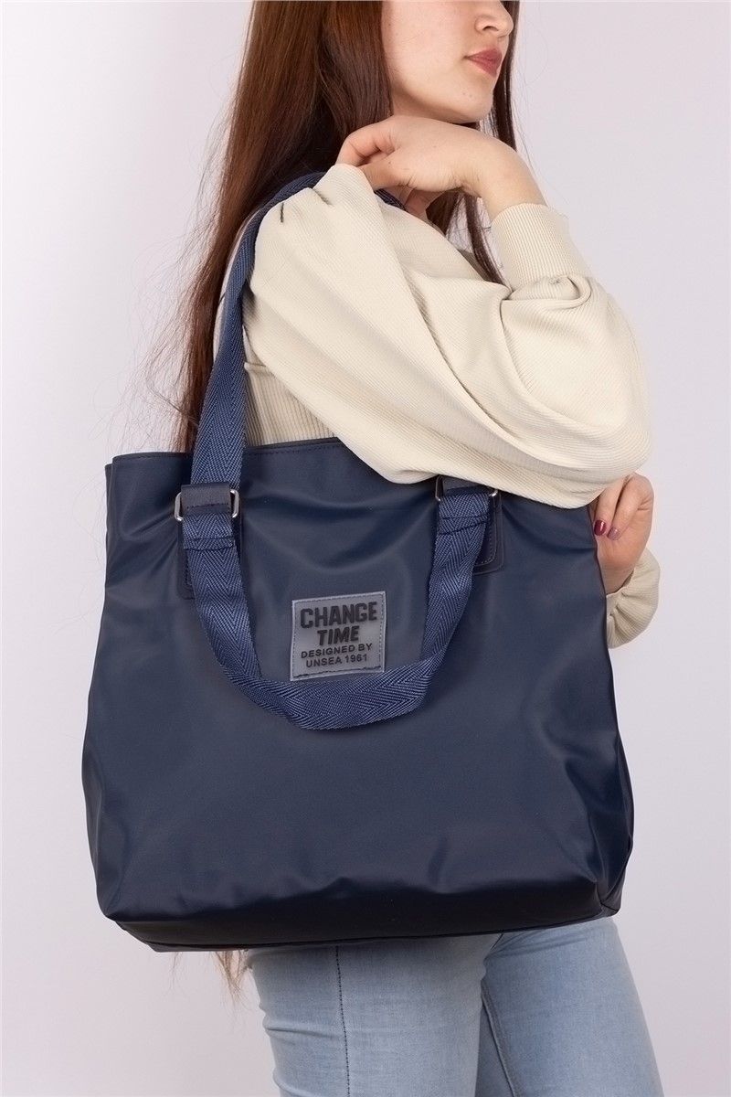 Women's Shoulder Bag - Dark Blue #302856