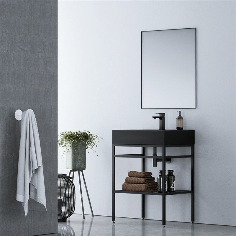 Orka Capetown Bathroom Cabinet 60cm - Black #344353