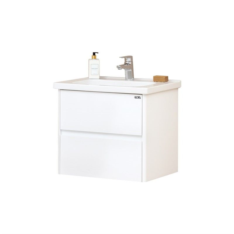 Orka Düden Bathroom Cabinet 60 cm - White #339859