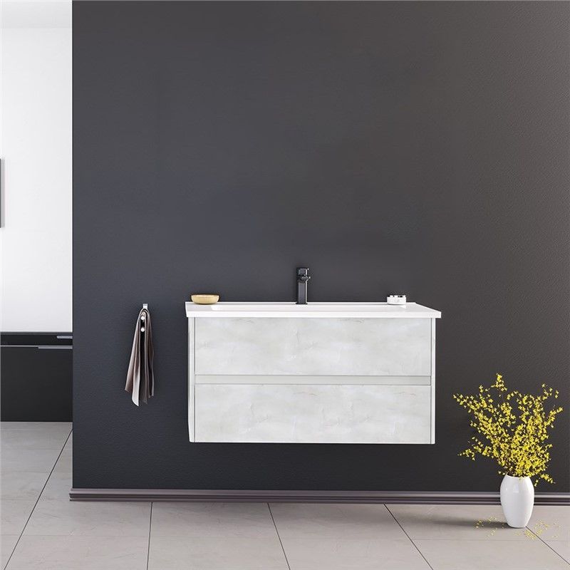 Orka Düden Stone Bathroom Base Cabinet 100 cm - #341597