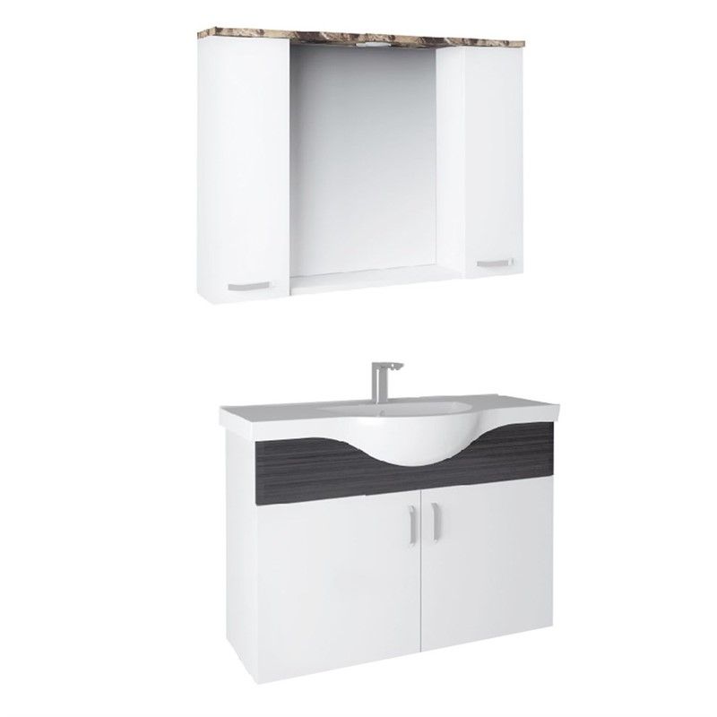 Orka Duru Bathroom Cabinet 100cm - White #339276