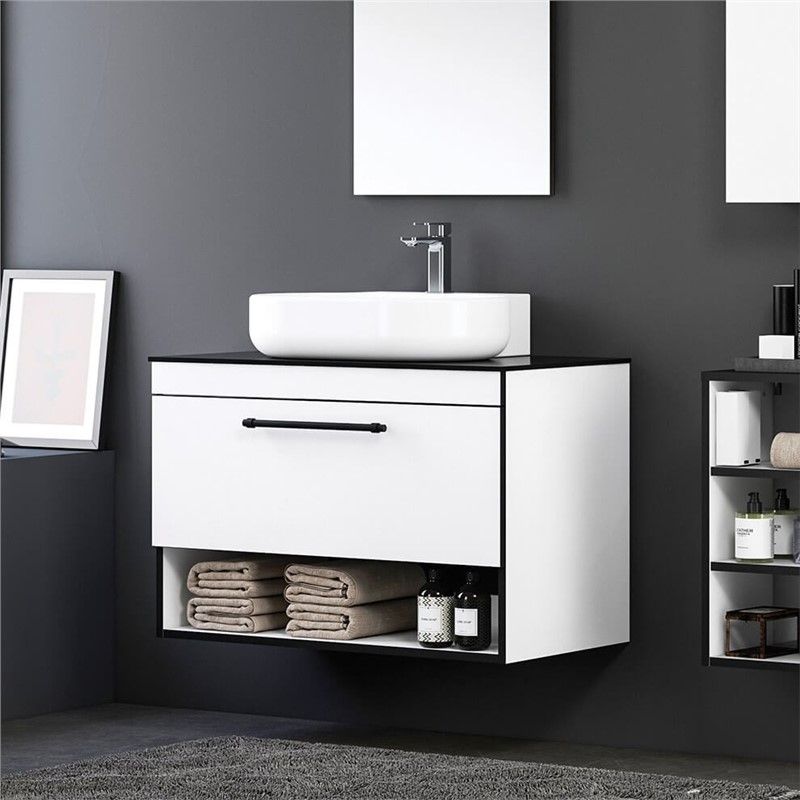 Orka Knidos Base cabinet with sink 90 cm - White #339876