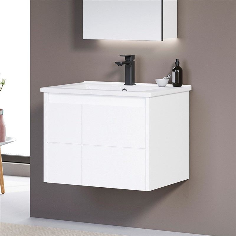 Orka Likya Bathroom Cabinet 60 cm - Matt White #339885