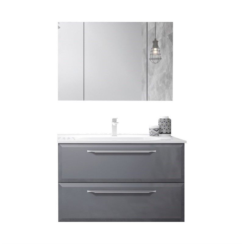 Orka Nuvola Bathroom Set 100cm - Gray #337895
