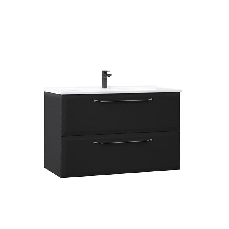 Orka Nuvola Base cabinet with sink 100 cm - Anthracite #339900