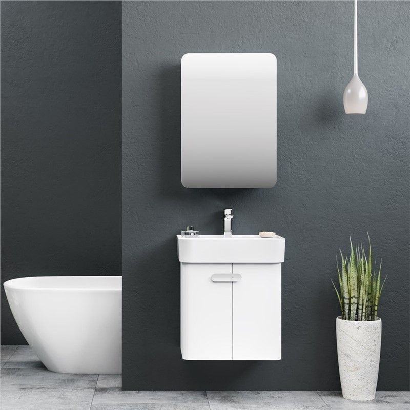 Orka Orbit Bathroom Cabinet 55 cm - White #341623