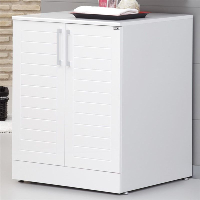 Orka Perge Washing Machine Cabinet 70 cm - White #344388