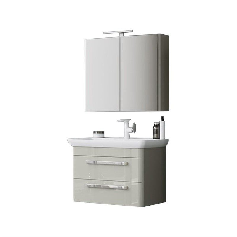 Orka Rose Bathroom Cabinet 80 cm - Gray #342497