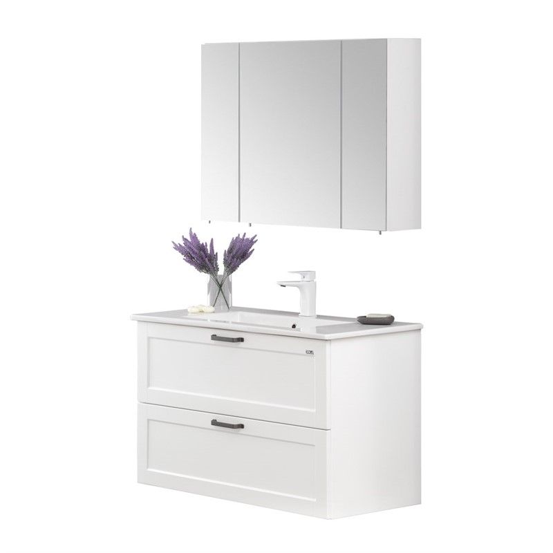 Orka Su Bathroom Cabinet 100 cm - White #336641