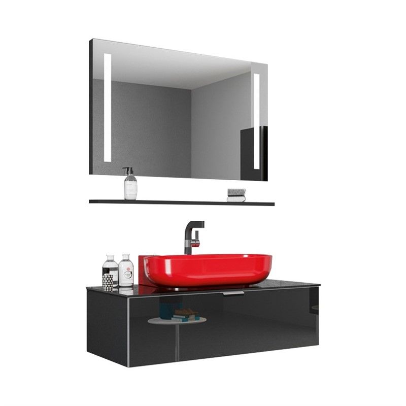 Orka Yalıköy Bathroom cabinet 90 cm - Black #337901