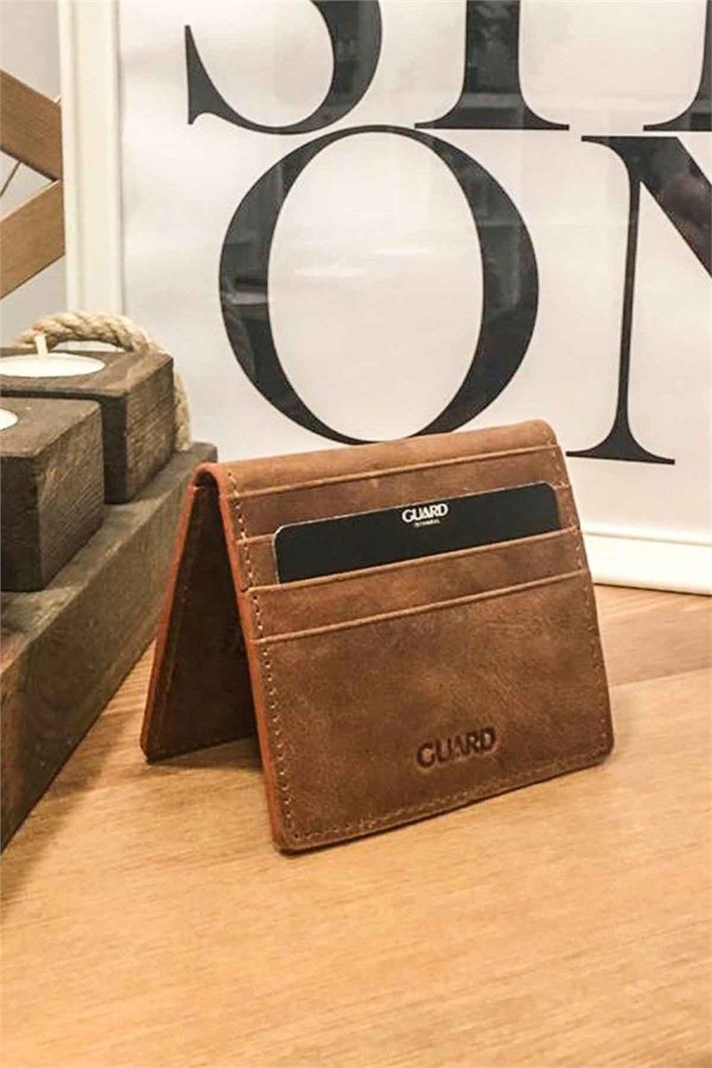 Leather Card Holder GRD5239 - Brown 287930