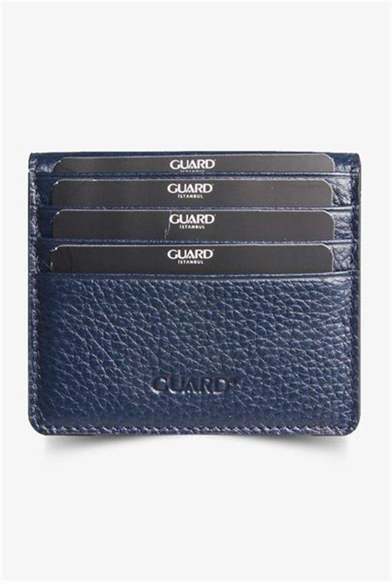 Leather Card Holder GRD5239 - Dark Blue 290936