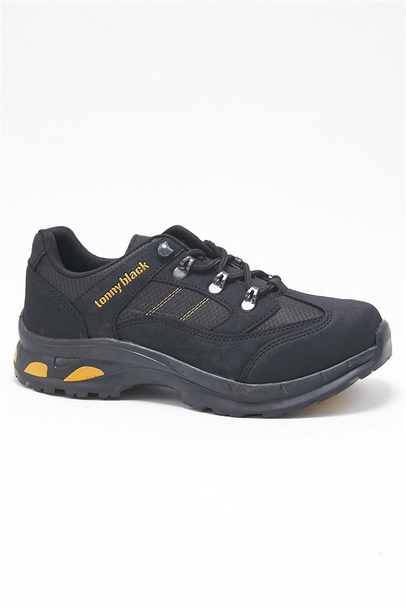 Tonny Black Unisex Hiking Shoes - Black, Yellow #312035