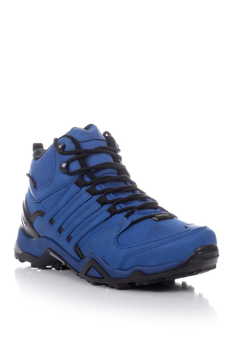 Tonny Black Unisex Hiking Boots - Blue #273132