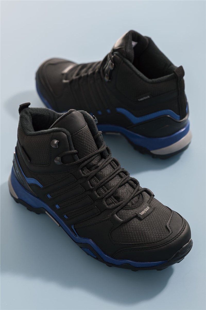 Unisex planinarske cipele - crne s plavom 273135