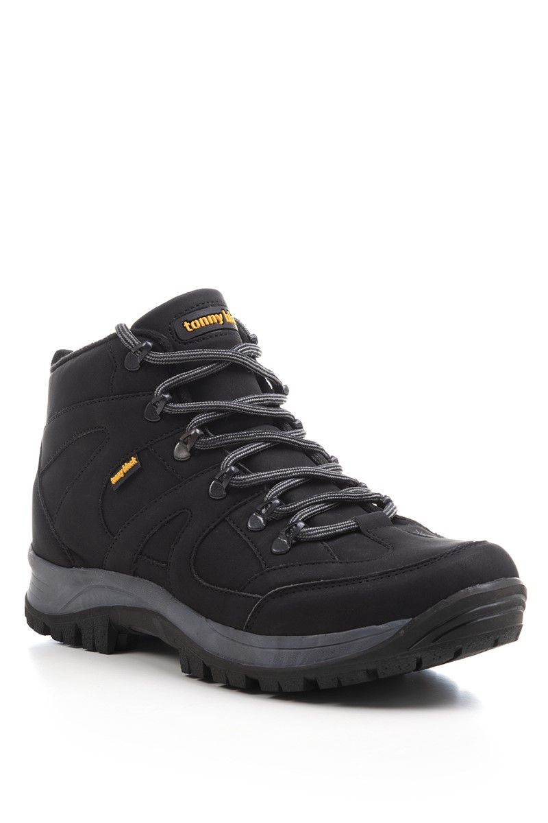 Tonny Black Unisex Hiking Boots - Black #273587