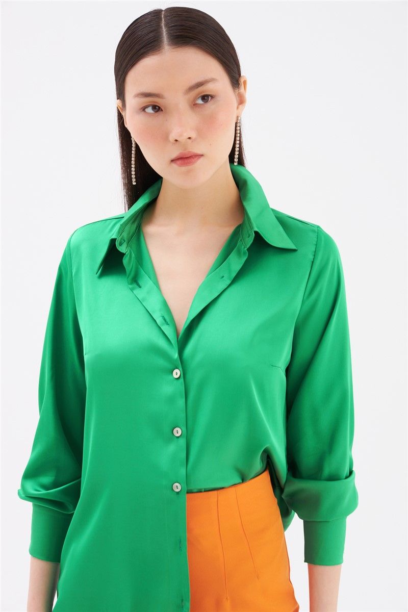 Women's Oversize Shirt - Bright Green #331783