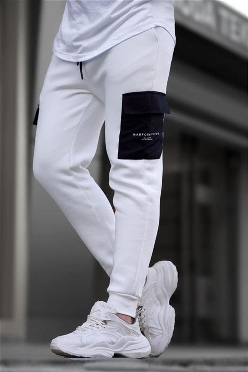 Pantaloni sportivi da uomo 5475 - Bianco #411512
