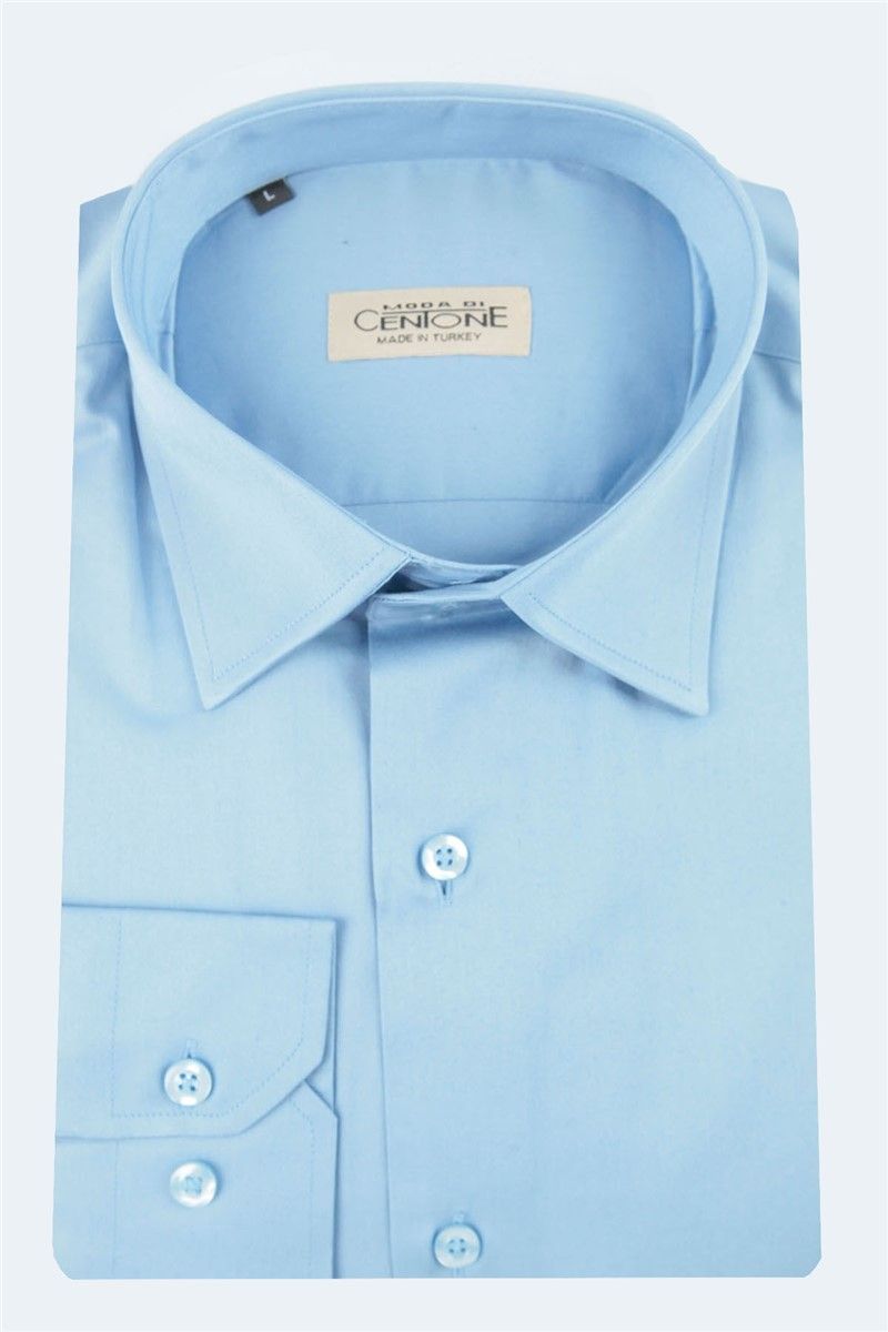 Centone Men's Shirt - Blue #269199