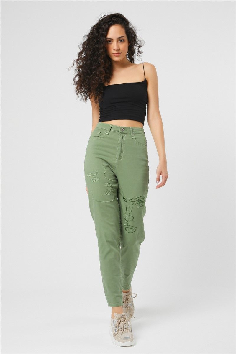 Tonny Black Women's Trousers - Green #308055