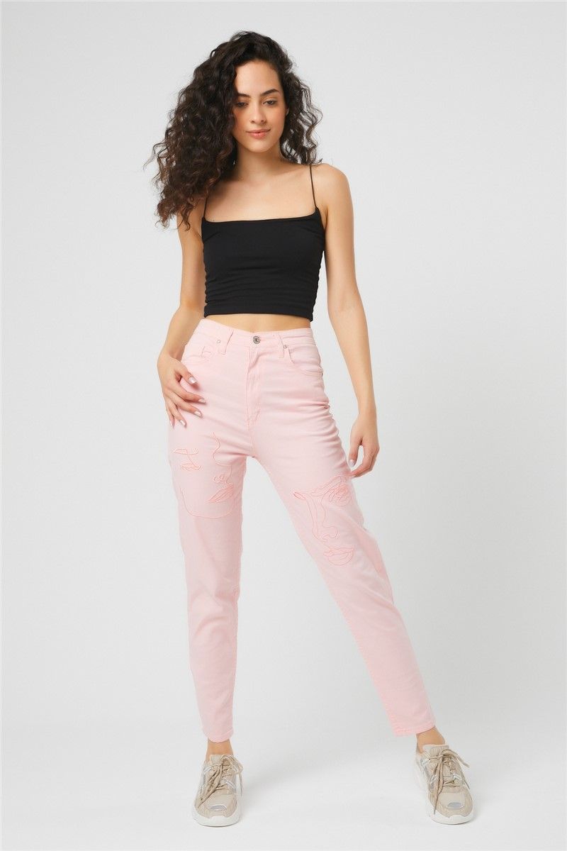 Tonny Black Women's Trousers - Pink #308057