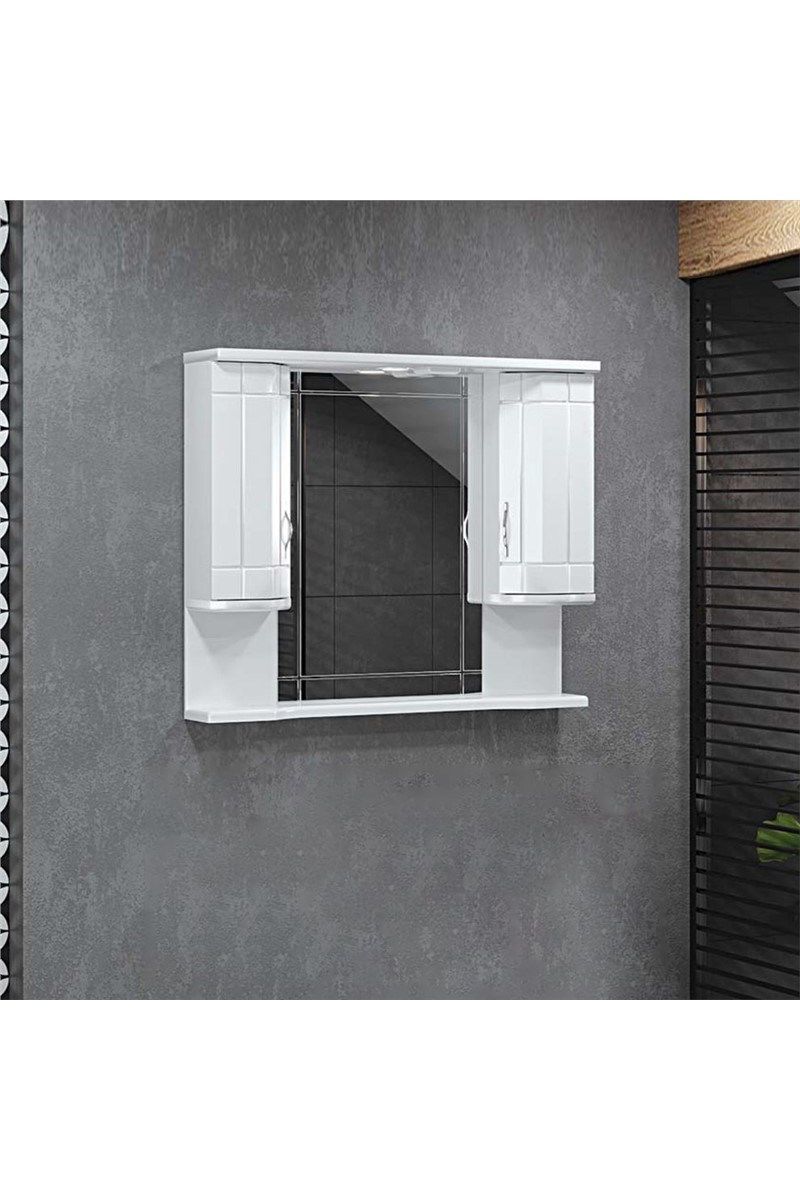 Denko Deniz Cabinet Mirror 100 cm - White #338529