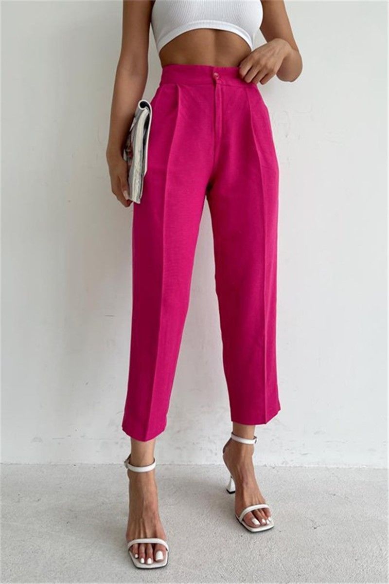 Women's High Waist Pants MG1554 - Pink #358014