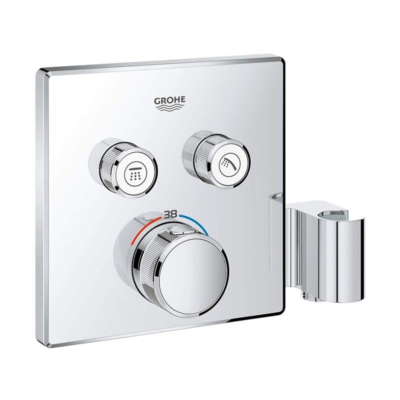 Grohe Grohtherm Smartcontrol Built-in thermostatic bath mixer and shower holder - Chrome #339747