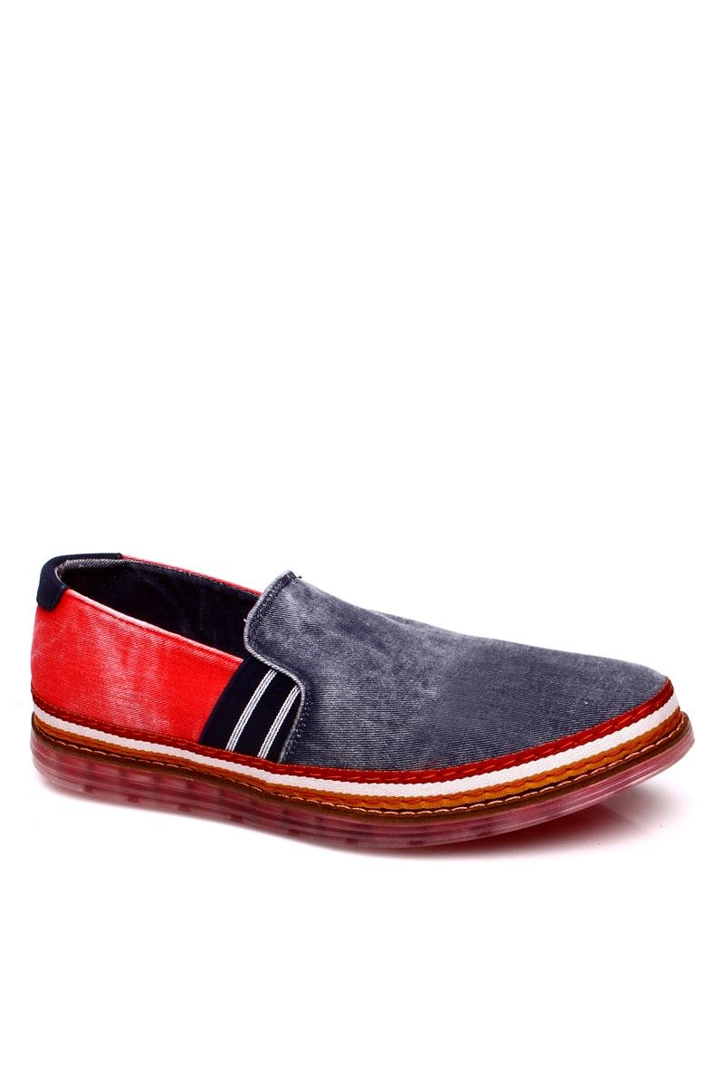 Men's Casual Shoes - Blue, Red #6985325