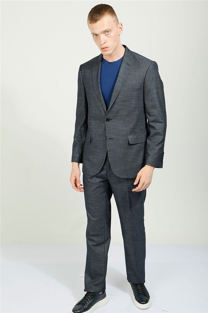 Men's Regular Fit Suit - Dark Gray #357790