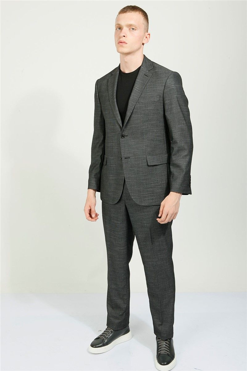 Men's Regular Fit Suit - Dark Gray #357791
