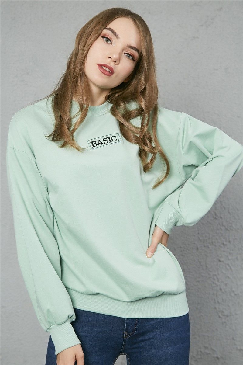 Women's Sweatshirt - Mint Green #266259