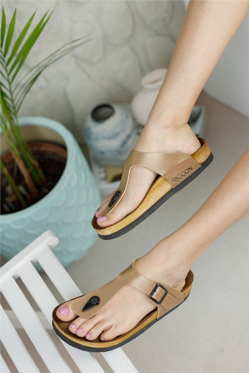 Unisex slippers 0012035 - Dark beige #325861