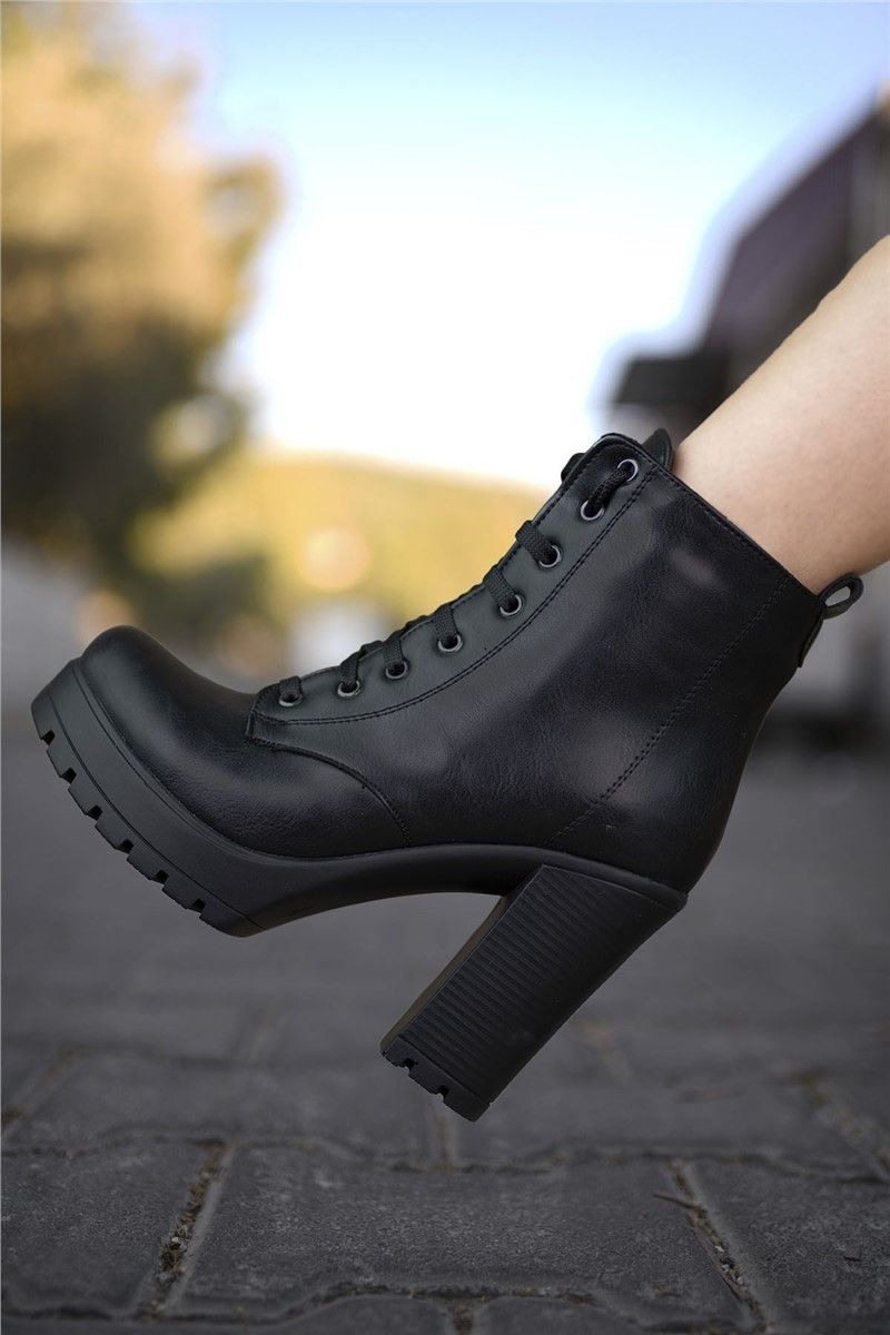 Women's high heel boots 0012SP01 - Black # 325363