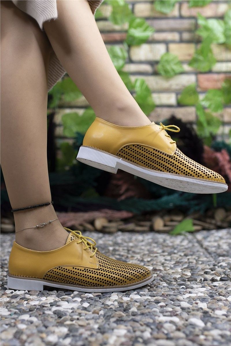 Women's casual shoes 0012501 - Mustard #325514